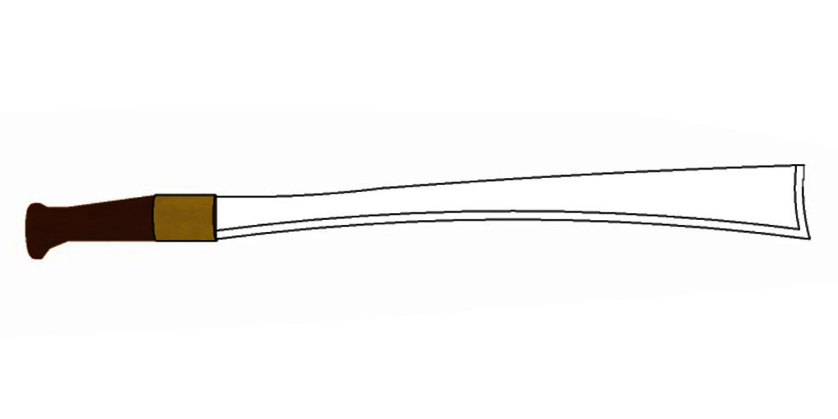 Naga machete from Northeast India — traditional tribal blade